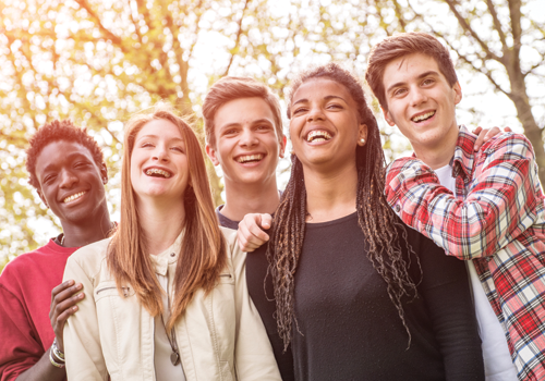 Smiling Teenagers